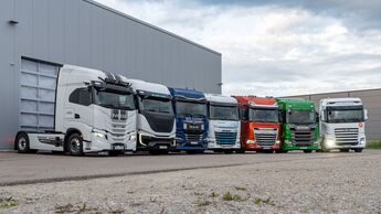 Gruppenfoto, Iveco, MAN, DAF, Scania, Ford