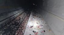 Güterzug ist im Gotthard-Basistunnel entgleist