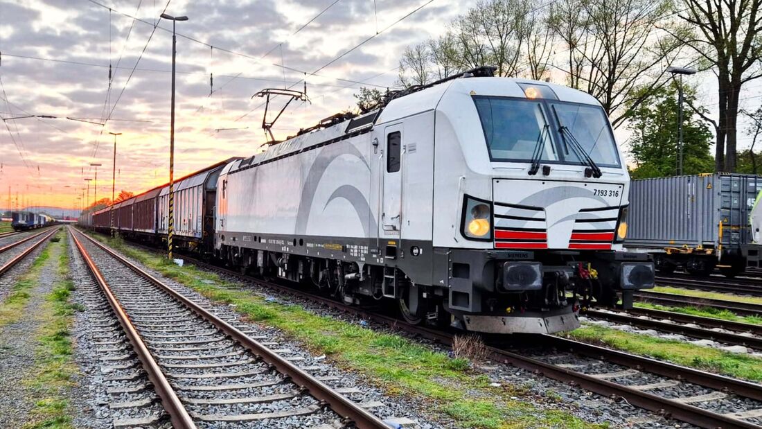 Güterzug von TX Logistik. Das Unternehmen erhöht die Frequenz seiner 2.500 Kilometer langen Verbindung zwischen Schweden und Italien.