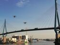 HHLA Sky, Drohnen, Hamburger Hafen, Brücke