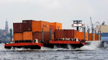 Hamburger Hafen: Rekord bei Binnenschifffahrt 