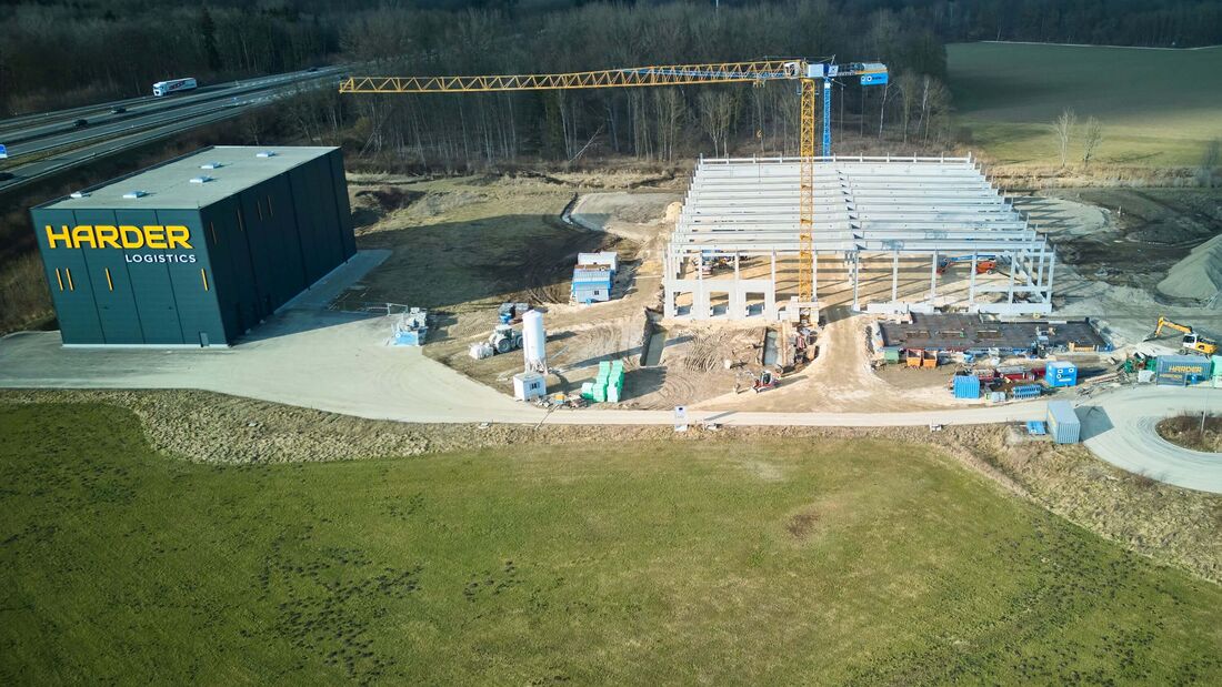 Harder Logistics baut im Gewerbegebiet Riffelbank