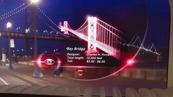 Head-up-Display, Daimler, Golden Gate Bridge
