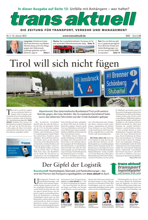 Hefttitel, ta 01/2012