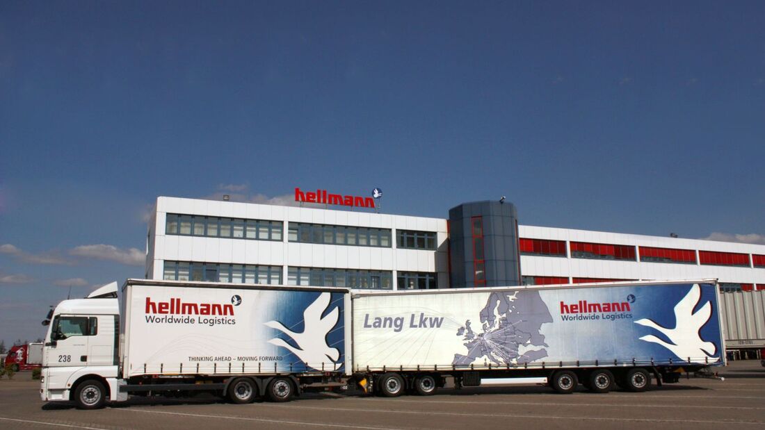 Hellmann Worldwide Logistics Lang-Lkw