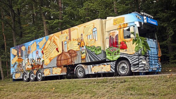 Herpa-Geschichtstruck, Supertruck FF 12/2017, Geschichte des Bieres, Herpa, Walter Rosner.