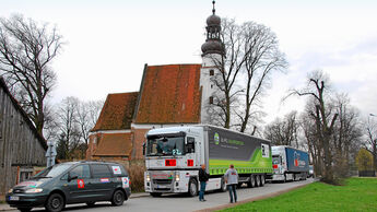 Hilfstransport in die Ukraine, Burg Silvergreen, Renault, Trucks, Rental