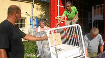 Hilfstransport nach Bosnien, medizinische Hilfsgüter