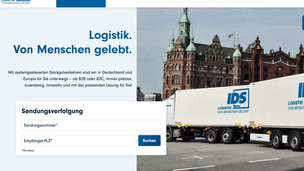 Homepage von IDS Logistik