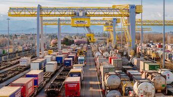 Hupac-Terminal für den Kombinieten Verkehr