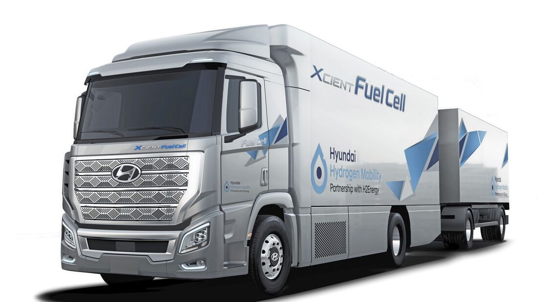 Hyundai H2 Xcient Brennstoffzellen-Lkw Wasserstoff-Lkw Brennstoffzelle Wasserstoff