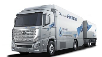 Hyundai H2 Xcient Brennstoffzellen-Lkw Wasserstoff-Lkw Brennstoffzelle Wasserstoff