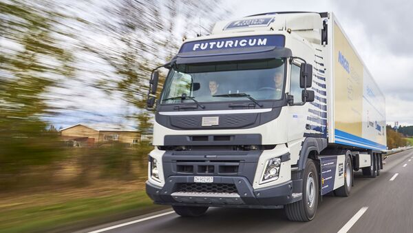 Im Projekt eHaul vertreten: Der Semi 40 E von Futuricum. Elektrolkw für den Güterfernverkehr.