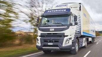 Im Projekt eHaul vertreten: Der Semi 40 E von Futuricum. Elektrolkw für den Güterfernverkehr.
