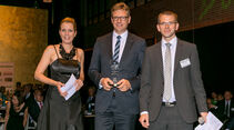 Importwertung: Lieferwagen, v. li.: Alexandra von Lingen, Stefan Hoy, Nissan Center Europe GmbH, Matthias 