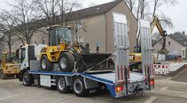 Iveco Stralis 330 E 6, Truckjob FF 7/2018, Erdgas, Baumaschinen, Tieflader.