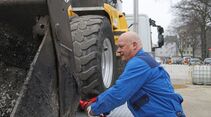 Iveco Stralis 330 E 6, Truckjob FF 7/2018, Erdgas, Baumaschinen, Tieflader.