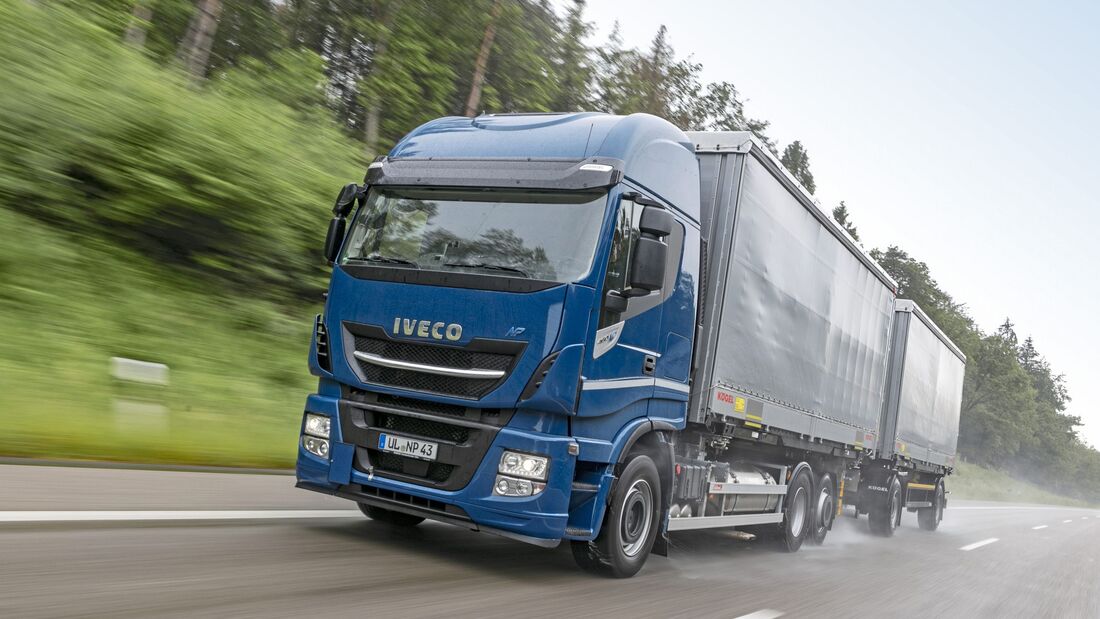 Iveco Stralis 460 NP LNG Wechselbrückenzug
