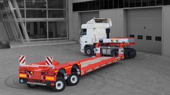 Kässbohrer stellt mit dem K.SLL P einen neuen Tieflader vor, der auf Flexibilität und Wendigkeit setzt.