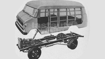 Karosserie und Fahrwerk des Opel Blitz (1959)