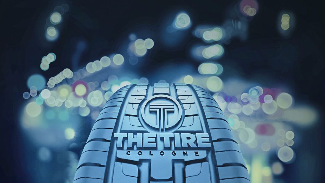 Keyvisual der The Tire Cologne.  Das Nutzungsrecht für Journalisten ist auf die Berichterstattung über diese Messe beschränkt. Form und Farbe dürfen nicht geändert werden. Keyvisual of The Tire Cologne. Journalists are granted a limited right to use it for the coverage of this Trade Fair. Neither form nor colour may be altered.