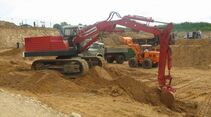 Kippertreffen, Bagger, baggern, Kiesgrube, Sanfhaufen, FBW, Krupp V8, Merdedes, Fuchsbagger