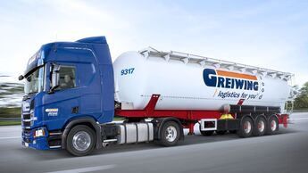 Kippsilo, 60 Kubik, das Greiwing für Food-Transporte einsetzt