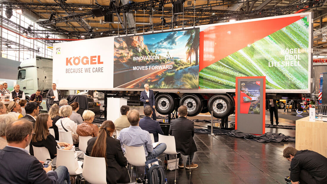 Kögel präsentiert auf der IAA Transportion in Hannover ihr neues Kühlfahrzeug Cool Liteshell.