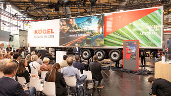 Kögel präsentiert auf der IAA Transportion in Hannover ihr neues Kühlfahrzeug Cool Liteshell.
