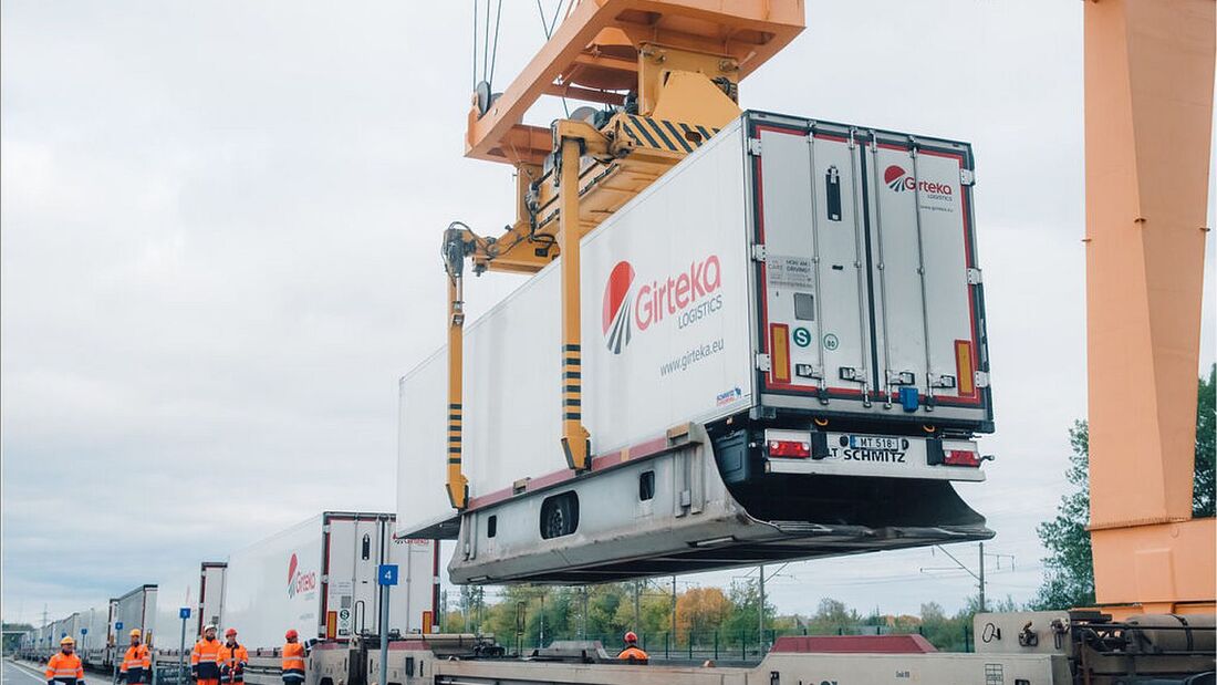Kombinierter Verkehr bei Girteka Logistics