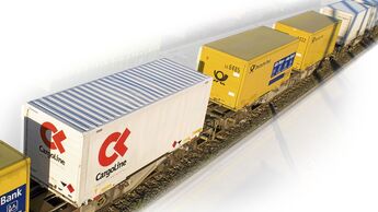 Kombiverkehr, Zug, Bahn, KV, Schiene, Cargoline, Deutsche Post