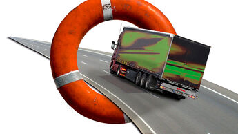 Krisenstimmung, Rettungsring, Lkw