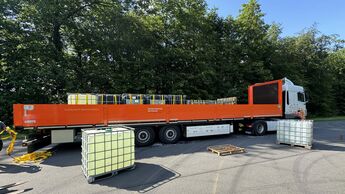 Krone-Auflieger mit Sensoren der FH Dortmund.