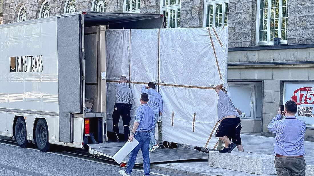 Kunsttransport beziehungsweise Verladung bei Kunsttrans
