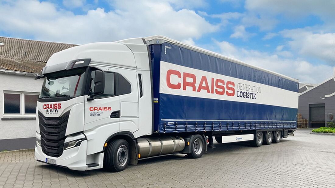 LNG-Lkw von Iveco im Einsatz bei Craiss Generation Logistik 
