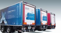 Lamberet, Trailer, Kühlauflieger, City-Sattel, Drehschemel, Zwangslenkung