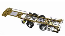 Lamberet, Trailer, Kühlauflieger, City-Sattel, Drehschemel, Zwangslenkung