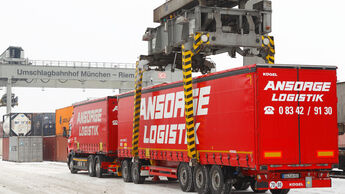 Lang Lkw, Ansorge, Spreader, Portalkrans
