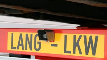 Lang-Lkw, Feldversuch, Schriftzug, Ansorge, 2012