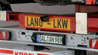 Lang-Lkw, Feldversuch, Schriftzug, Ansorge, 2012