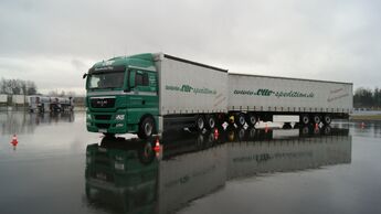 Lang-Lkw im Berufsbildungszentrum Nordhausen