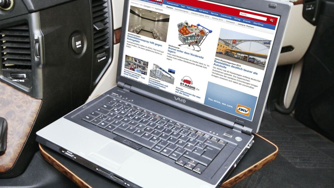 Laptop, Fernfahrer