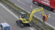 Leitplanken werden erneuert