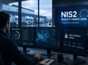 Leitstand eines Logistikunternehmens mit digitalen Transport- und Sicherheitsdaten. Eine Everpure-Studie zeigt Lücken bei der Umsetzung der NIS2-Richtlinie.