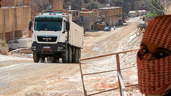 Lkw-Fahren im Libanon, MAN