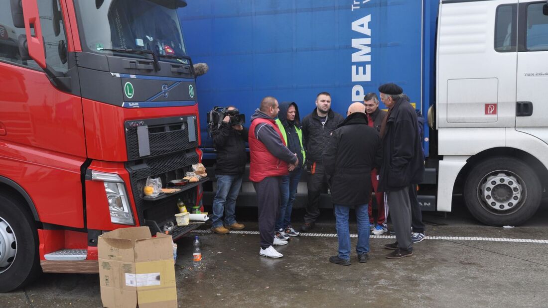 Lkw-Fahrer Pause, Rasthof