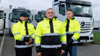 Lkw-Fahrer bei Girteka