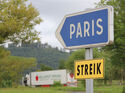 Lkw-Fahrer in Frankreich streiken