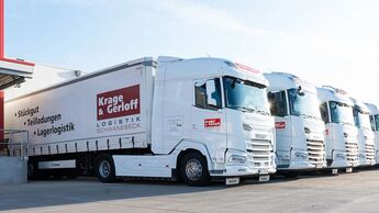 Lkw-Flotte von Karge & Gerloff in Schwanebeck