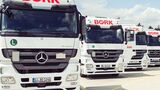 Lkw-Fuhrpark der Spedition Bork